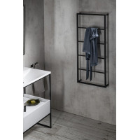 Sapho SKA nástěnný sušák ručníků 450x1150x100mm, černá mat SKA501