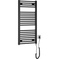 Aqualine DIRECT-E elektrické otopné těleso rovné 450x960 mm, 300 W, černá ILE94TB