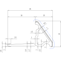 Polysan Krycí lišta pro vany a vaničky, 1200x1000mm, 2x roh, 2x zakončení, bílá 91021
