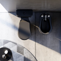 Kerasan RETRO bidet stojící 38, 5x60cm, černá mat 102031
