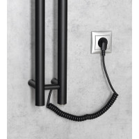 Sapho PAPINADO elektrický sušák ručníků 109x1200mm, 40W, černá mat ER340