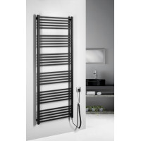 Sapho METRO-E elektrické otopné těleso rovné 600x1620 mm, 800 W, černá mat ME616B