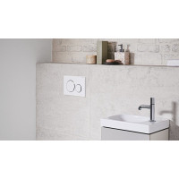 Geberit GEBERIT SIGMA20 ovládací tlačítko, bílá lesk/chrom 115.882.KJ.1