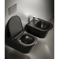 Sapho AVVA bidet závěsný 35, 5x53 cm, černá mat 100324-110