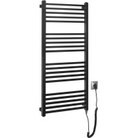 Sapho METRO-E elektrické otopné těleso rovné 500x1060 mm, 400 W, černá mat ME410B