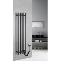 Sapho PAPINADO elektrický sušák ručníků 263x1200mm, 85W, černá mat ER350