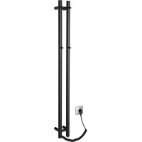 Sapho PAPINADO elektrický sušák ručníků 109x1200mm, 40W, černá mat ER340