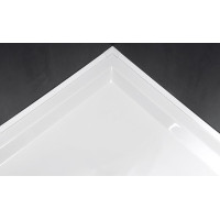 Polysan Krycí lišta pro vany a vaničky, 1200x1000mm, 2x roh, 2x zakončení, bílá 91021