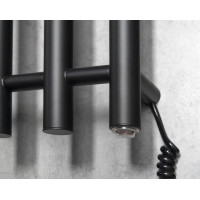Sapho PAPINADO elektrický sušák ručníků 263x1200mm, 85W, černá mat ER350