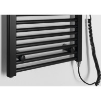 Aqualine DIRECT-E elektrické otopné těleso rovné 450x1320 mm, 400 W, černá ILE34TB