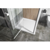 Aqualine AMICO sprchové dveře výklopné 1040-1220x1850mm, čiré sklo G100