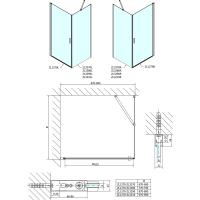 Polysan ZOOM LINE sprchové dveře 700mm, čiré sklo ZL1270