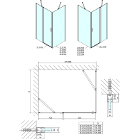 Polysan ZOOM LINE sprchové dveře 1000mm, čiré sklo ZL1310