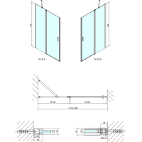 Polysan ZOOM LINE sprchové dveře 1200mm, čiré sklo ZL1312