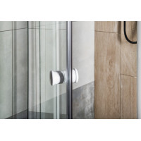 Aqualine AMICO sprchové dveře výklopné 1040-1220x1850mm, čiré sklo G100