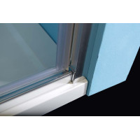 Polysan EASY LINE sprchové dveře otočné 760-900mm, čiré sklo EL1615