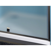 Polysan EASY LINE sprchové dveře otočné 760-900mm, sklo Brick EL1638