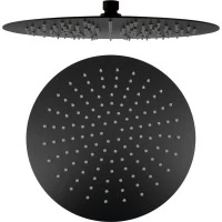 Sapho SLIM hlavová sprcha, průměr 300mm, černá mat MS573B