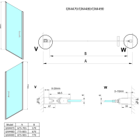 Gelco LORO sprchové dveře 900mm, čiré sklo GN4490