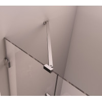 Polysan FORTIS EDGE sprchové dveře do niky 800mm, čiré sklo, levé FL1680L