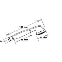 Sapho ANTEA ruční sprcha, 180mm, mosaz/růžové zlato DOC27