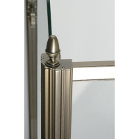 Gelco ANTIQUE sprchové dveře otočné, 800mm, levé, ČIRÉ sklo, bronz, světlý odstín GQ1280LCL