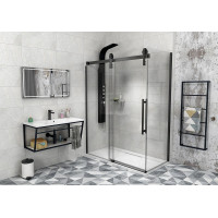 Gelco VOLCANO BLACK sprchové dveře 1800 mm, čiré sklo GV1418