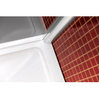 Polysan LUCIS LINE čtvrtkruhová sprchová zástěna 1000x800mm, L/R DL4815