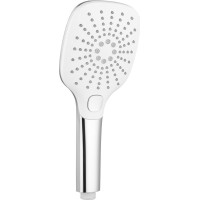 Sapho Ruční masážní sprcha s tlačítkem, 3 režimy sprchování, 109x109mm, ABS/chrom 1204-52