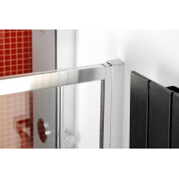 Polysan LUCIS LINE čtvrtkruhová sprchová zástěna 1000x800mm, L/R DL4815
