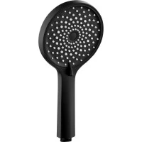 Sapho Ruční masážní sprcha, 4 režimy sprchování, průměr 123mm, černá mat 1204-10B
