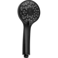 Sapho Ruční masážní sprcha, 4 režimy sprchování, průměr 101mm, ABS/černá mat 1204-02B