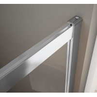 Bruckner BORG čtvrtkruhová sprchová zástěna 900x900x1950 mm, R550, čiré sklo 751.090.1