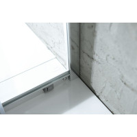 Aqualine ARLETA čtvrtkruhová sprchová zástěna 800x800mm, čiré sklo HLS800Y