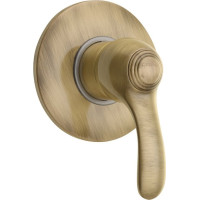 Sapho KIRKÉ podomítková sprchová baterie, 1 výstup, bronz KI41B
