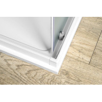 Aqualine ALAIN čtvercová sprchová zástěna 900x900mm, sklo Brick BTQ900