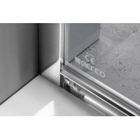 Gelco SIGMA SIMPLY čtvrtkruhová sprchová zástěna 900x900 mm, R550, čiré sklo GS5590