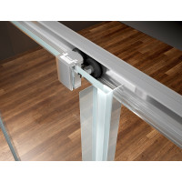 Bruckner BORG čtvrtkruhová sprchová zástěna 900x900x1950 mm, R550, čiré sklo 751.090.1