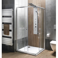 Aqualine AGGA čtvercová sprchová zástěna 900x900mm, čiré sklo HLF909Y