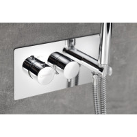 Sapho RHAPSODY podomítková sprchová termostatická baterie vč. sprchy, 2/3 výstupy, chrom 5508