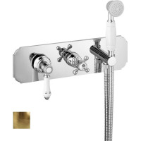 Sapho VIENNA podomítková sprchová baterie s ruční sprchou, 2 výstupy, bronz VO142BR