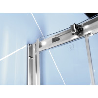 Polysan EASY LINE čtvrtkruhová sprchová zástěna 1000x800mm, L/R, čiré sklo EL2915