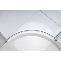 Gelco LEGRO čtvrtkruhová sprchová zástěna jednokřídlá 900x900mm, čiré sklo GL6590