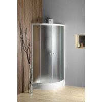 Aqualine ARLEN čtvrtkruhová sprchová zástěna 900x900 mm, sklo Brick BTR900