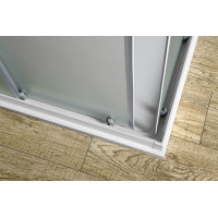 Aqualine ALAIN čtvercová sprchová zástěna 900x900mm, sklo Brick BTQ900