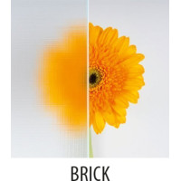 Aqualine ARLEN čtvrtkruhová sprchová zástěna 900x900 mm, sklo Brick BTR900