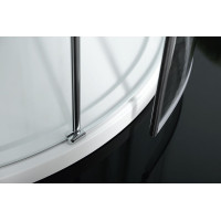 Polysan ZOOM LINE čtvrtkruhová sprchová zástěna 900x900mm, čiré sklo, pravá ZL2615R