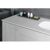 Sapho TREOS umyvadlo 131, 6x51, 3 cm, rockstone, levé, bílá mat TS132-0101-L