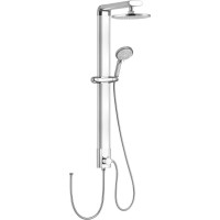 Aqualine TOUR sprchový sloup k napojení na baterii, hlavová, ruční sprcha, chrom SL030