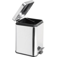 Aqualine SIMPLE LINE odpadkový koš hranatý 3l, nerez lesk GAQ003